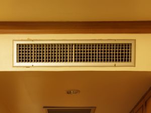 grille of a ducted reverse cycle air conditioner 